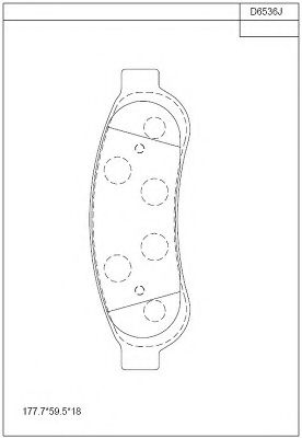 Комплект тормозных колодок, дисковый тормоз FMSI-VERBAND D10677973