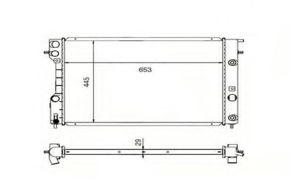 Радиатор, охлаждение двигателя 4SEASONS 121022