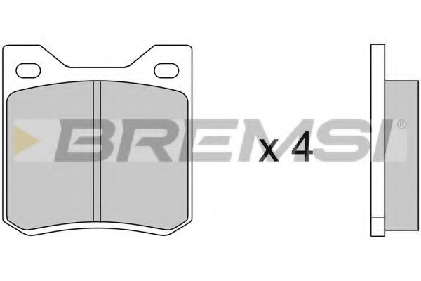 Комплект тормозных колодок, дисковый тормоз BREMSI 20161