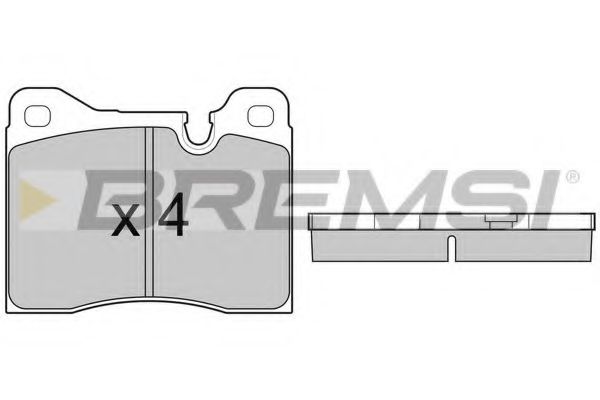 Комплект тормозных колодок, дисковый тормоз BREMSI BP2221