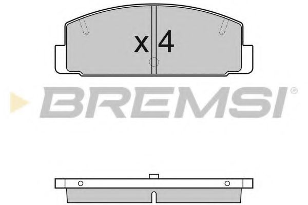 Комплект тормозных колодок, дисковый тормоз BREMSI BP2448