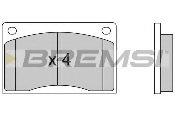Комплект тормозных колодок, дисковый тормоз QH Benelux 2611