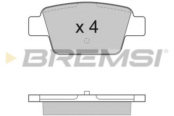 Комплект тормозных колодок, дисковый тормоз BREMSI BP2947