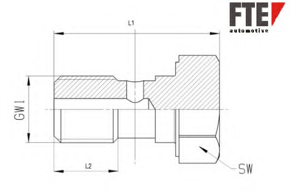 Полый болт FTE A0023