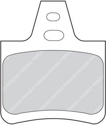 Комплект тормозных колодок, дисковый тормоз FERODO FDB615