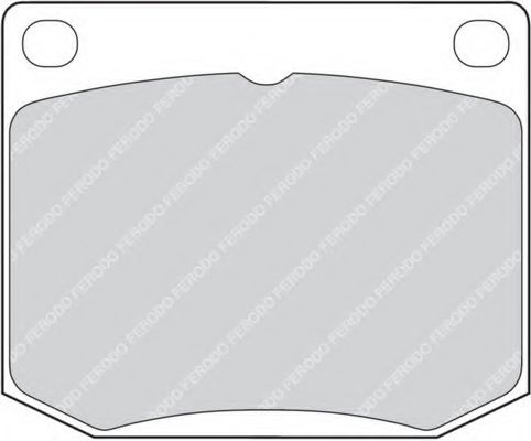 Комплект тормозных колодок, дисковый тормоз FERODO FDB818
