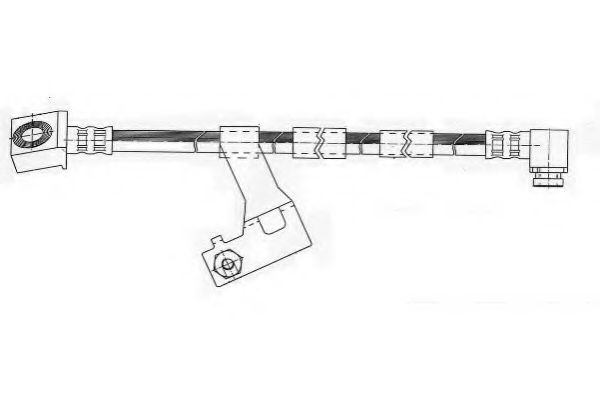 Тормозной шланг FERODO FHY2172