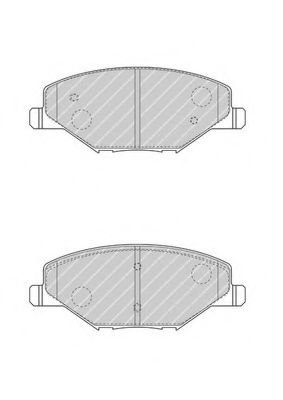 Комплект тормозных колодок, дисковый тормоз FERODO FDB4590
