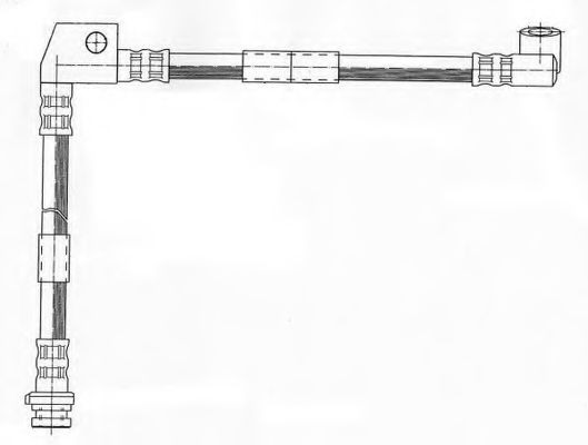 Тормозной шланг FERODO FHY3208