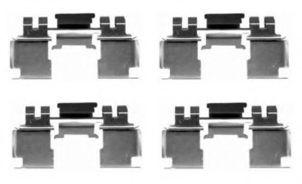 Комплектующие, колодки дискового тормоза MINTEX MBA1621