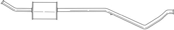 Средний глушитель выхлопных газов AKS DASIS SG45461