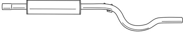 Средний глушитель выхлопных газов AKS DASIS SG22413