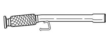 Труба выхлопного газа AKS DASIS SG12206