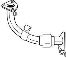 Труба выхлопного газа AKS DASIS SG74106