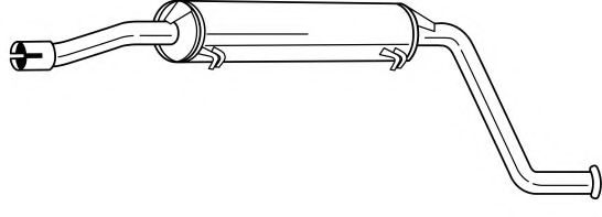 Средний глушитель выхлопных газов AKS DASIS SG72404