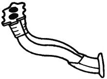 Труба выхлопного газа AKS DASIS SG60158