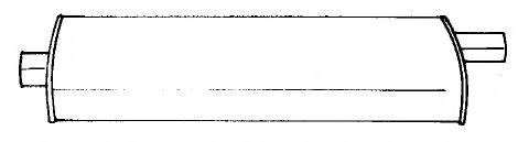 Средний глушитель выхлопных газов AKS DASIS SG50451