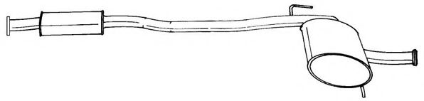 Средний глушитель выхлопных газов AKS DASIS SG50419