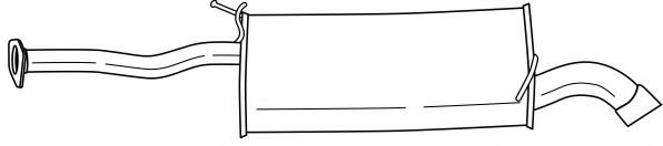 Глушитель выхлопных газов конечный AKS DASIS SG37631