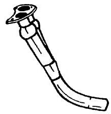 Труба выхлопного газа AKS DASIS SG25136