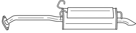 Глушитель выхлопных газов конечный AKS DASIS SG24607