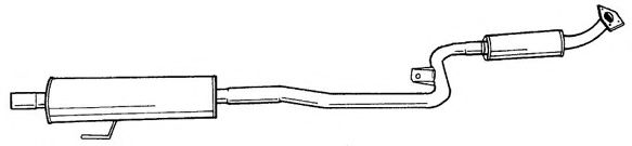 Средний глушитель выхлопных газов AKS DASIS SG24404