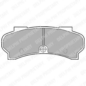 Комплект тормозных колодок, дисковый тормоз DELPHI LP589