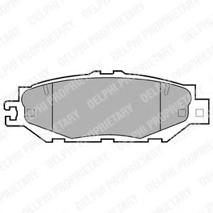 Комплект тормозных колодок, дисковый тормоз DELPHI LP939