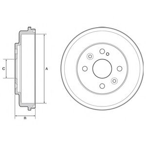 Тормозной барабан DELPHI BF542