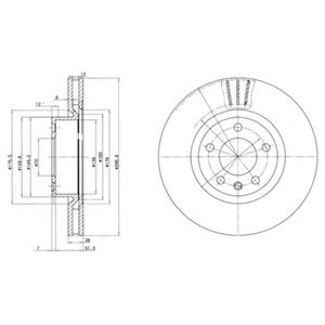 Тормозной диск DELPHI BG2742