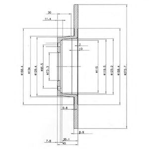Тормозной диск DELPHI BG2015