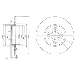 Тормозной диск DELPHI BG3186