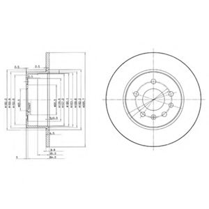 Тормозной диск DELPHI BG3274