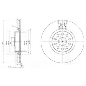 Тормозной диск DELPHI BG3497