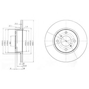 Тормозной диск DELPHI BG3769