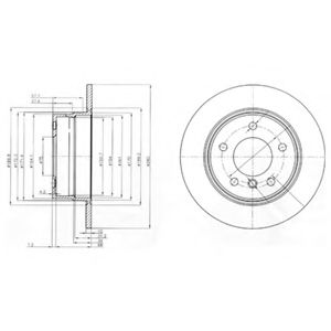 Тормозной диск DELPHI BG3940