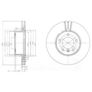 Тормозной диск DELPHI BG3998