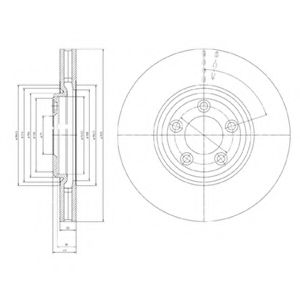Тормозной диск DELPHI BG4065