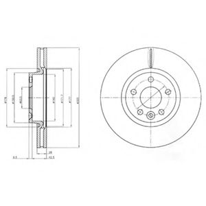 Тормозной диск DELPHI BG4094