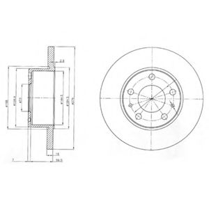 Тормозной диск DELPHI BG3753