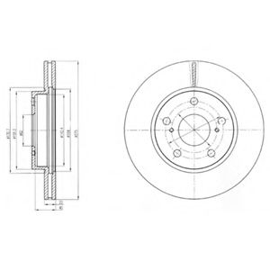 Тормозной диск DELPHI BG4232