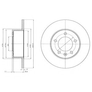 Тормозной диск DELPHI BG4320