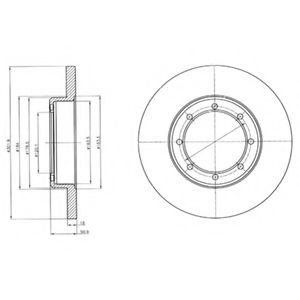 Тормозной диск DELPHI BG4344