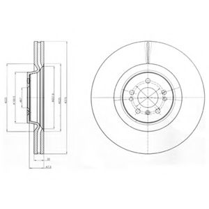 Тормозной диск DELPHI BG9060C