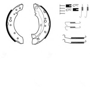 Комплект тормозных колодок DELPHI KP1089