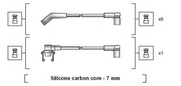 Комплект проводов зажигания MAGNETI MARELLI 941318111128