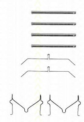 Комплектующие, колодки дискового тормоза TRISCAN 8105 131598