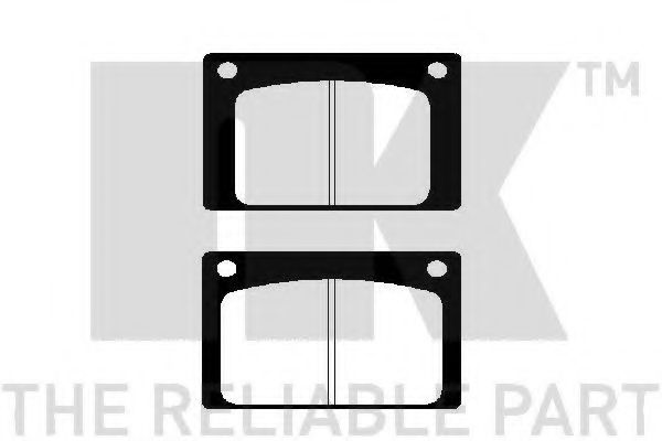 Комплект тормозных колодок, дисковый тормоз NK 224802