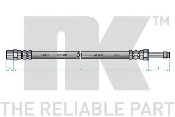 Тормозной шланг NK 851516
