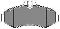 Комплект тормозных колодок, дисковый тормоз MAPCO 6522